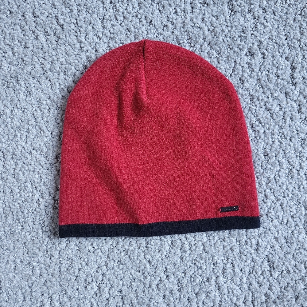 Savage X Fenty Lit Leisure Skully Beanie Red Cognac OS